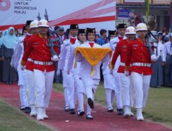 HUT RI Berlangsung Khidmat, Wabup Shodiq Sampaikan Terimakasih ke Petugas dan Peserta Upacara