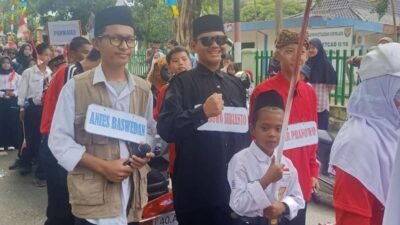 Saat Bakal Calon Presiden Kampanyekan Pemilu Damai pada Karnaval Kemerdekaan di Kayuagung