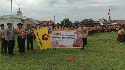 Peringati HUT Baden Powell ke-167, Kwaran Pedamaran Gelar Upacara dan Pawai