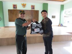 120 Paket Bingkisan dari BNI Kayuagung Buat Para Anggota Kodim 0402/OKI Bahagia