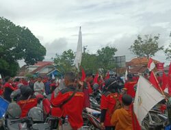 Gelar Aksi di Taman Segitiga Emas Kayuagung, Ratusan Buruh F-Sarbupri OKI Tuntut 5 Hal!